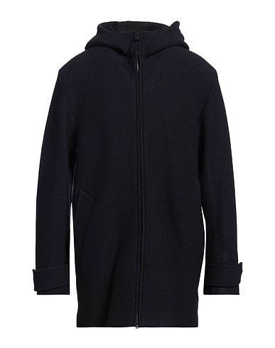 PAOLO PECORA Coat Midnight blue 100% Virgin Wool