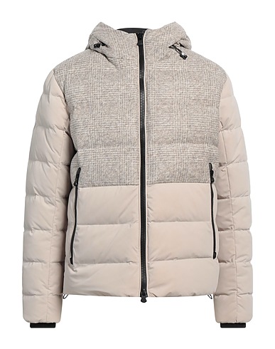 PEOPLE OF SHIBUYA Shell  jacket Beige 82% Polyamide, 18% Elastane, Acrylic, Virgin Wool, Polyester