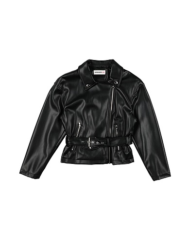 PATRIZIA PEPE Jacket GIRL Black 100% Polyurethane