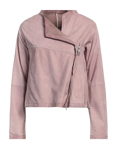 GIORGIO BRATO Biker jacket Pink 100% Leather