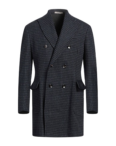 CC COLLECTION CORNELIANI Coat Navy blue 60% Wool, 30% Polyester, 5% Cashmere, 5% Polyamide