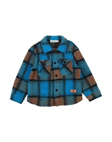 MANUEL RITZ Giubbotto Azzurro 60% Lana, 35% Poliestere, 5% Altre Fibre