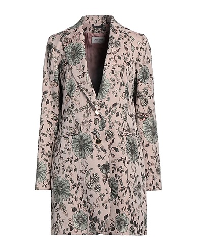 CINZIA ROCCA Full-length jacket ICONS Light brown 63% Polyester, 25% Acetate, 12% Cotton
