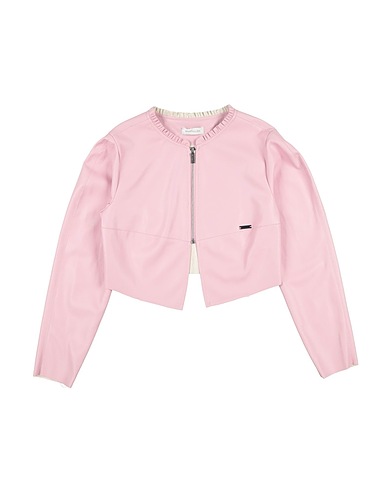 MONNALISA Jacket Pink 100% Polyester, Polyurethane resin