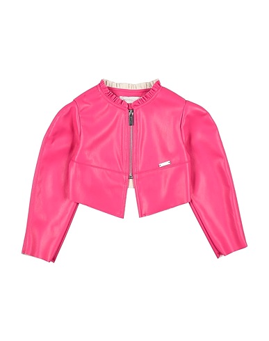 MONNALISA Jacket Magenta 100% Polyester, Polyurethane resin