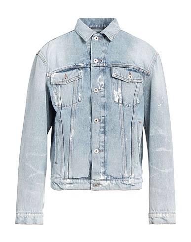 HERON PRESTON Denim jacket Blue 100% Cotton