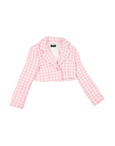 MONNALISA Blazer Pink 49% Cotton, 18% Acrylic, 16% Polyester, 13% Polyamide, 4% Other Fibres