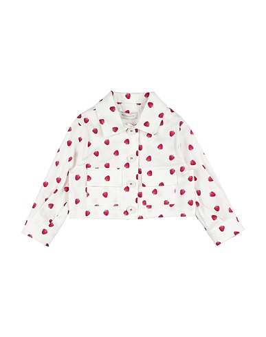 MONNALISA Jacket White 96% Cotton, 4% Elastane
