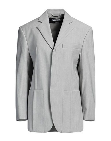 JACQUEMUS Jackett Hellgrau 35% Polyester, 34% Baumwolle, 29% Schurwolle, 2% Elastan