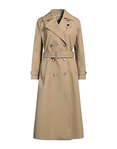 LARDINI Full-length jacket Beige 62% Polyester, 28% Cotton, 10% Polyurethane