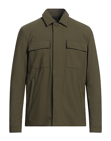 PIQUADRO Jacket Military green 82% Polyamide, 18% Elastane