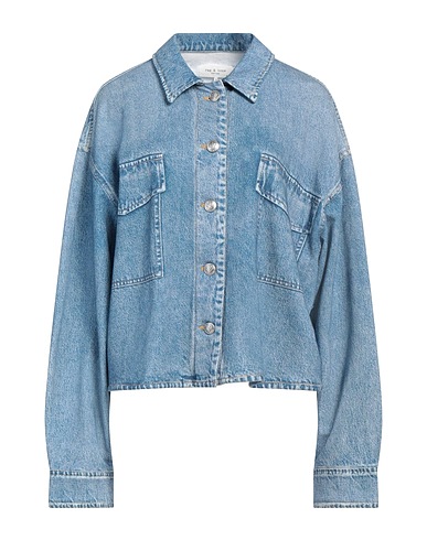 RAG & BONE Denim shirt Blue 100% Cotton