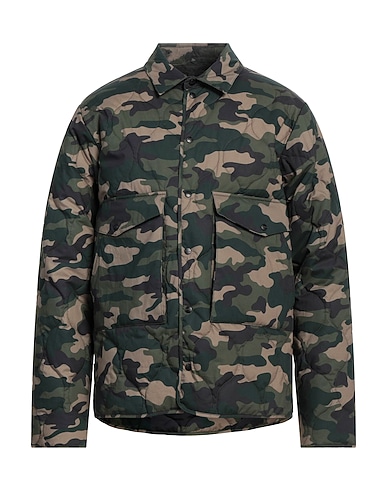 FOLLOW US Shell jacket Military green 100% Cotton
