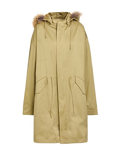 BURBERRY Full-length jacket Khaki 100% Cotton