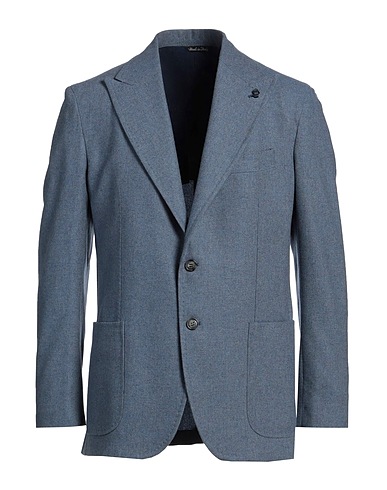 PARTHENOPE Blazer Sky blue 100% Cashmere