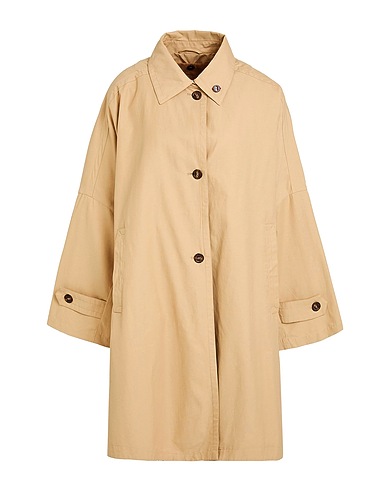 OTTOD'AME Full-length jacket WAYOUT Beige 66% Cotton, 34% Polyamide