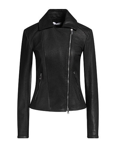 AMEN Biker jacket Black 100% Ovine leather
