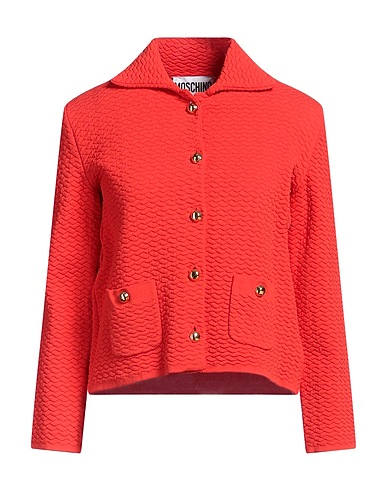 MOSCHINO Jacket COUTURE Tomato red 100% Polyamide, Elastane