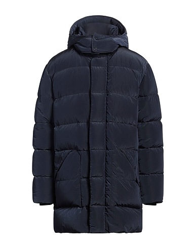 HERNO Piumino LAMINAR Blu navy 100% Poliammide, Spalmato poliuretano, Elastan
