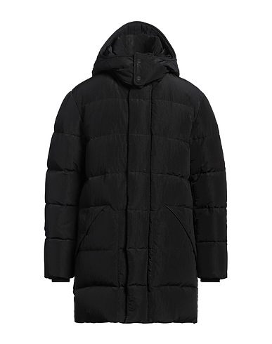 HERNO Shell jacket LAMINAR Black 100% Polyamide, Polyurethane coated, Elastane