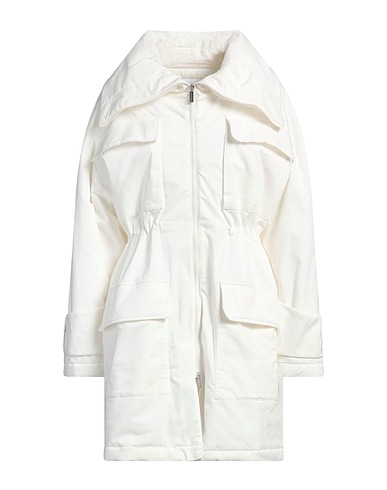 FABIANA FILIPPI Coat Ivory 98% Cotton, 2% Elastane, Ecobrass
