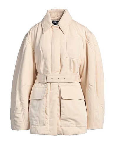 JACQUEMUS Cappotto Avorio 82% Cotone, 18% Lino