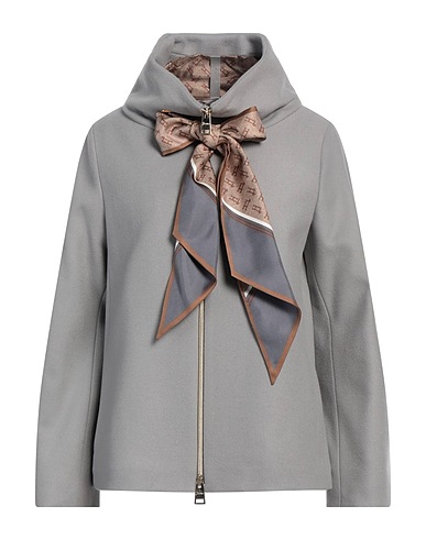 HERNO Coat Grey 80% Wool, 20% Polyamide, Silk
