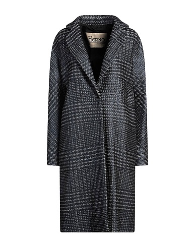 HERNO Coat Navy blue 36% Synthetic fibers, 33% Cotton, 21% Recycled wool, 8% Wool, 2% Other Fibres