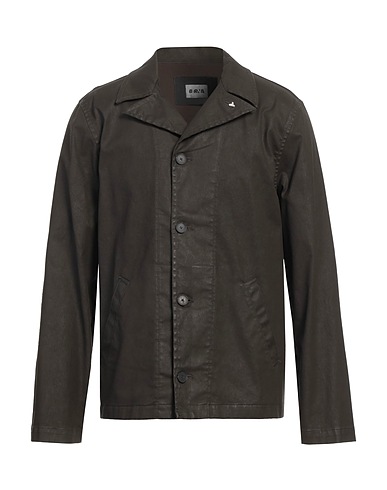 BERNA Jacket Dark brown 98% Cotton, 2% Elastane