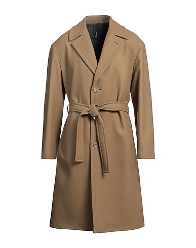 HEVÒ Coat Camel 80% Virgin Wool, 20% Polyamide