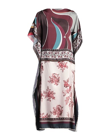 REPLAY Midi dress Chocolate brown 100% Polyester
