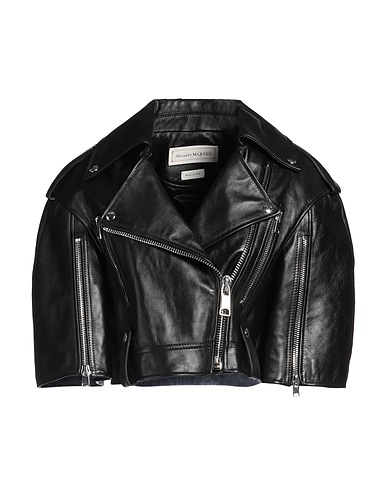 MCQUEEN Biker jacket Black Calfskin