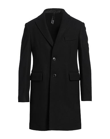 HEVÒ Coat Black 80% Virgin Wool, 20% Polyamide