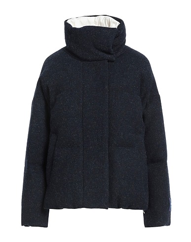 MONTECORE Piumino Blu navy 100% Lana