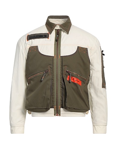 DIESEL Jacket Off white 100% Polyamide, Polyester
