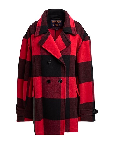 WOOLRICH Coat Red 62% Wool, 38% Polyamide