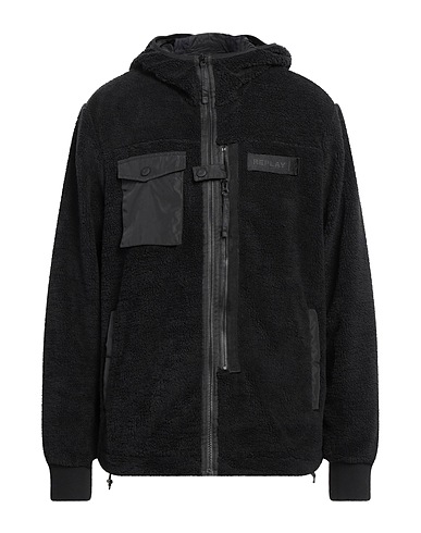 REPLAY Teddy Coat Nero 100% Poliestere