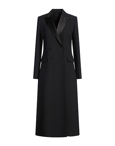 FABIANA FILIPPI Coat Black 77% Wool, 23% Silk