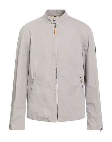 BELSTAFF Bikerjacke Hellgrau 100% Baumwolle