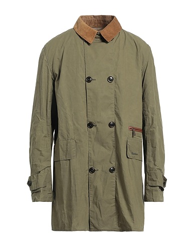 BARBOUR Double breasted pea coat Military green 100% Cotton