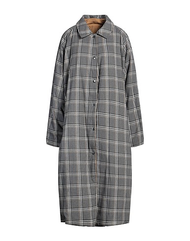 FORTE DEI MARMI COUTURE Coat Grey 54% Polyester, 46% Cotton