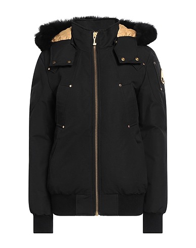 MOOSE KNUCKLES Shell jacket Black 74% Cotton, 26% Nylon
