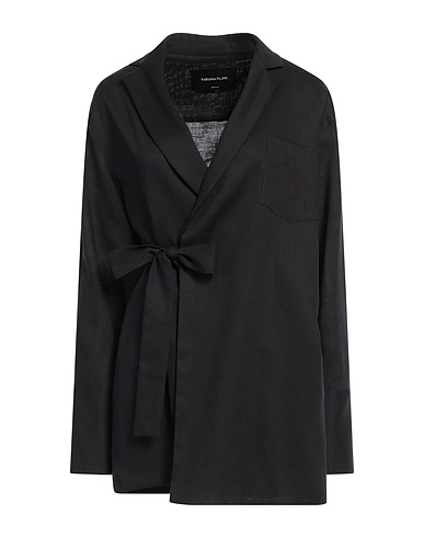 FABIANA FILIPPI Jacket Black 100% Linen