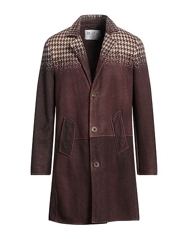 REBEL TOUCH Coat Dark brown 100% Shearling