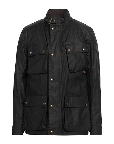 BELSTAFF Jacket Black 100% Cotton