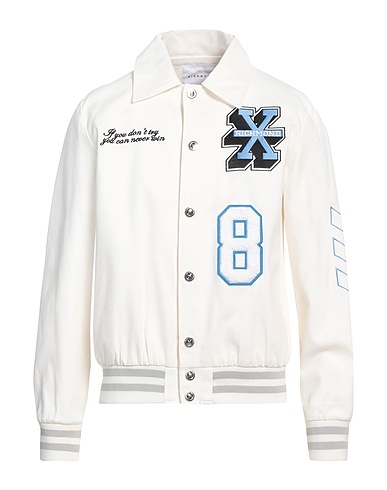 RICHMOND X Bomberjacke Weiß 100% Baumwolle