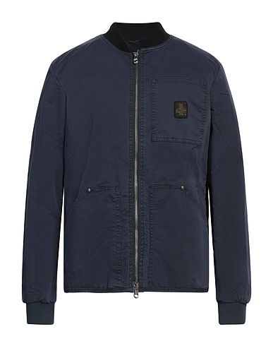REFRIGIWEAR Jacket Navy blue 98% Cotton, 2% Elastane