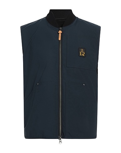 REFRIGIWEAR Gilet Navy blue 58% Cotton, 39% Polyester, 3% Elastane