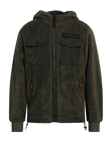 REPLAY Teddy Coat Military green 100% Polyester