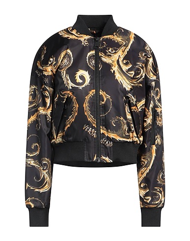 VERSACE JEANS COUTURE Bomberjacke Schwarz 100% Polyester, Elastan